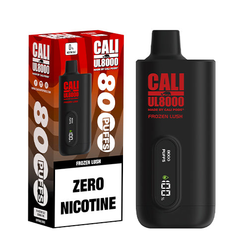 Cali UL8000 Frozen Lush ZERO Nicotine Disposable Vape Nicotine Free Cali UL8000 Frozen Lush ZERO Nicotine Disposable Vape Nicotine Free