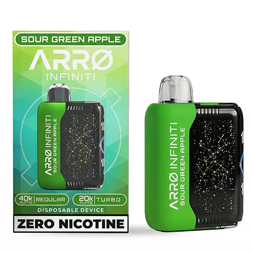ARRO Infiniti 40K ZERO Nicotine Disposable - Sour Green Apple