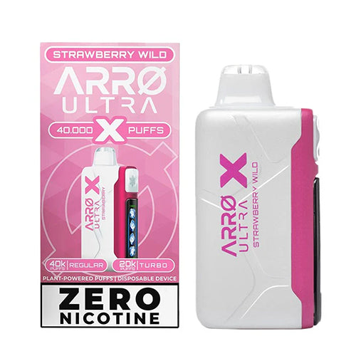 ARRØ Ultra X Strawberry Wild 40K ZERO Nicotine Disposable