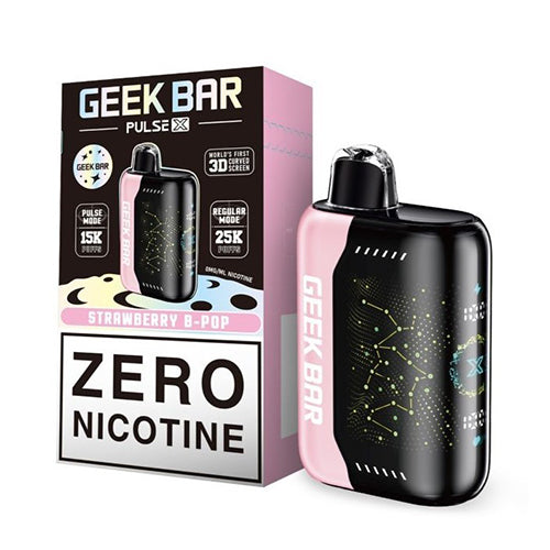 Geek Bar Pulse X Strawberry B-Pop 25K ZERO Nicotine Disposable