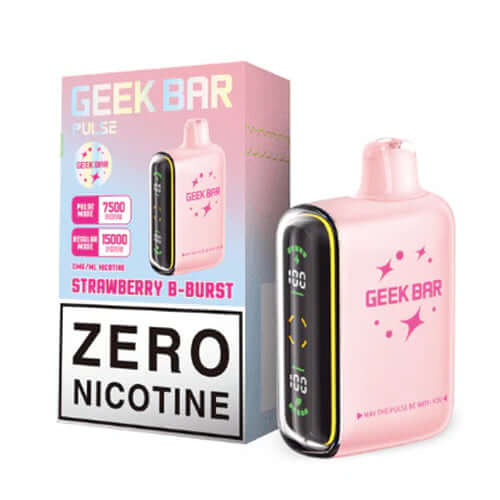 Geek Bar Pulse Strawberry B-Burst 15K ZERO Nicotine Disposable