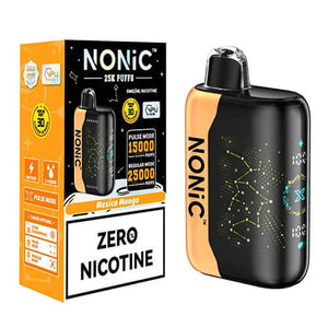 NONIC Mexico Mango 25K ZERO Nicotine Disposable with 18mL e-liquid and sleek design