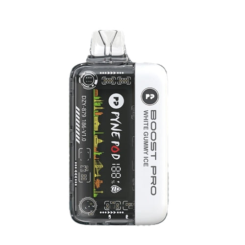 Pyne Pod Boost Pro White Gummy Ice 20K ZERO Nicotine Disposable