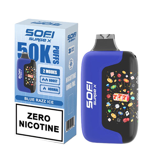 SOFI Surge X Zero Nicotine - Blue Razz Ice