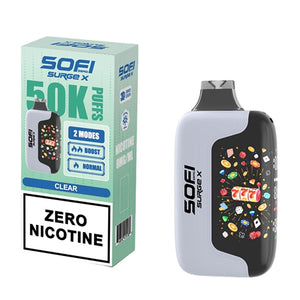 SOFI Surge X Clear 50K ZERO Nicotine Disposable
