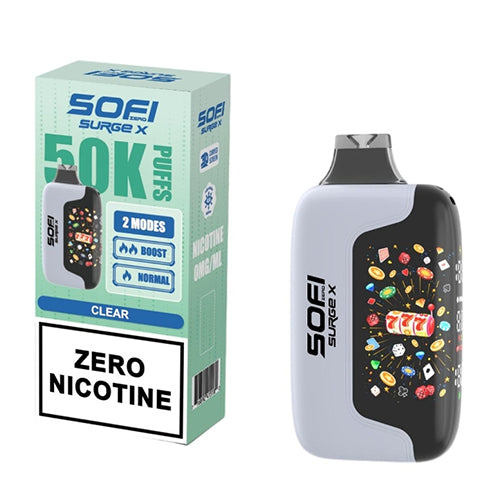 SOFI Surge X Clear 50K ZERO Nicotine Disposable