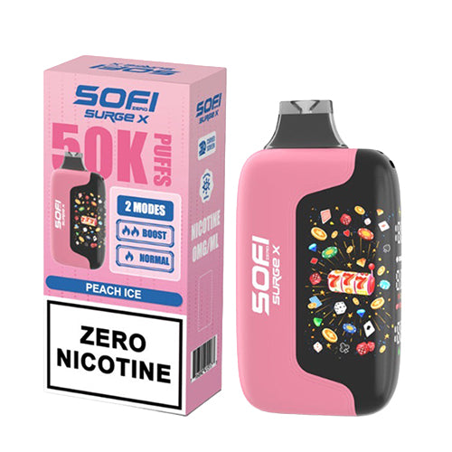 SOFI Surge X Peach Ice 50K ZERO Nicotine Disposable