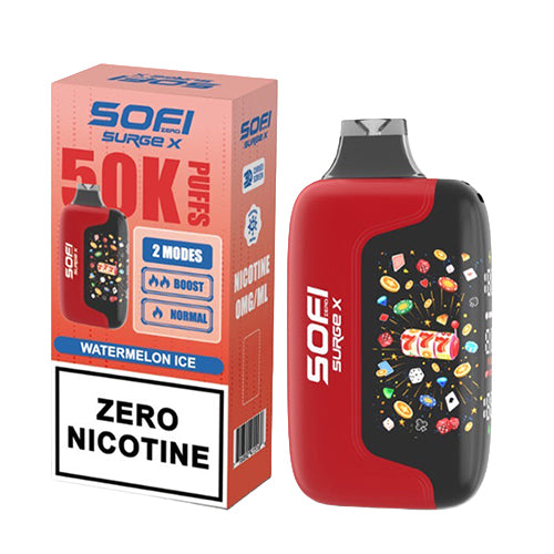 SOFI Surge X Watermelon Ice 50K ZERO Nicotine Disposable
