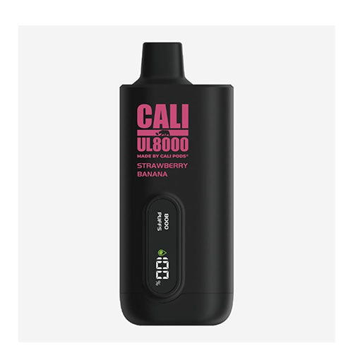 Strawberry Banana Cali UL8000 Zero Nicotine Disposable