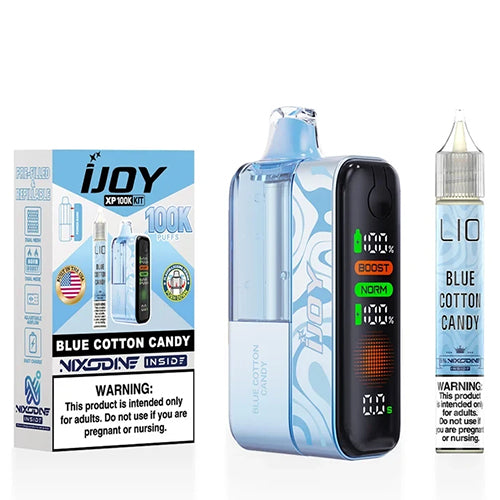 iJoy XP 100K Nixodine Kit - Blue Cotton Candy