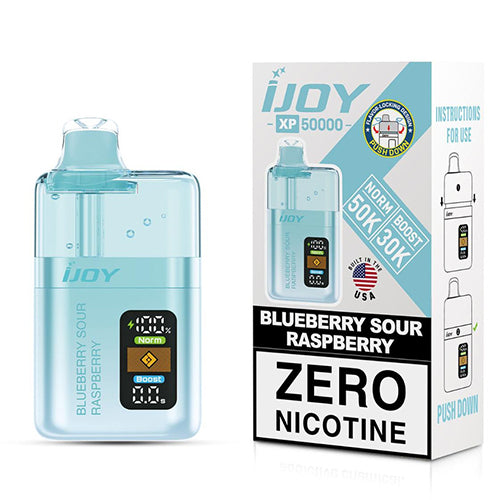 iJoy XP 50K Zero Nicotine Disposable - Blueberry Sour Raspberry
