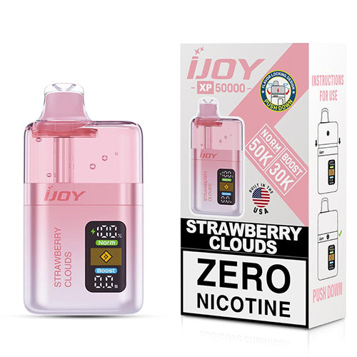 iJoy XP 50K Zero Nicotine Disposable - Strawberry Clouds