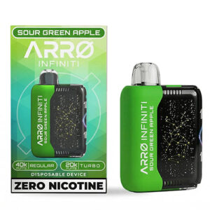 ARRO Infiniti 40K ZERO Nicotine Disposable - Sour Green Apple