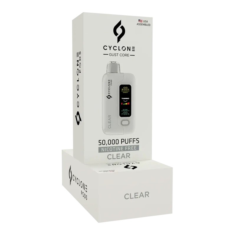 Cyclone Pods Gust Core 50K Disposable - Clear