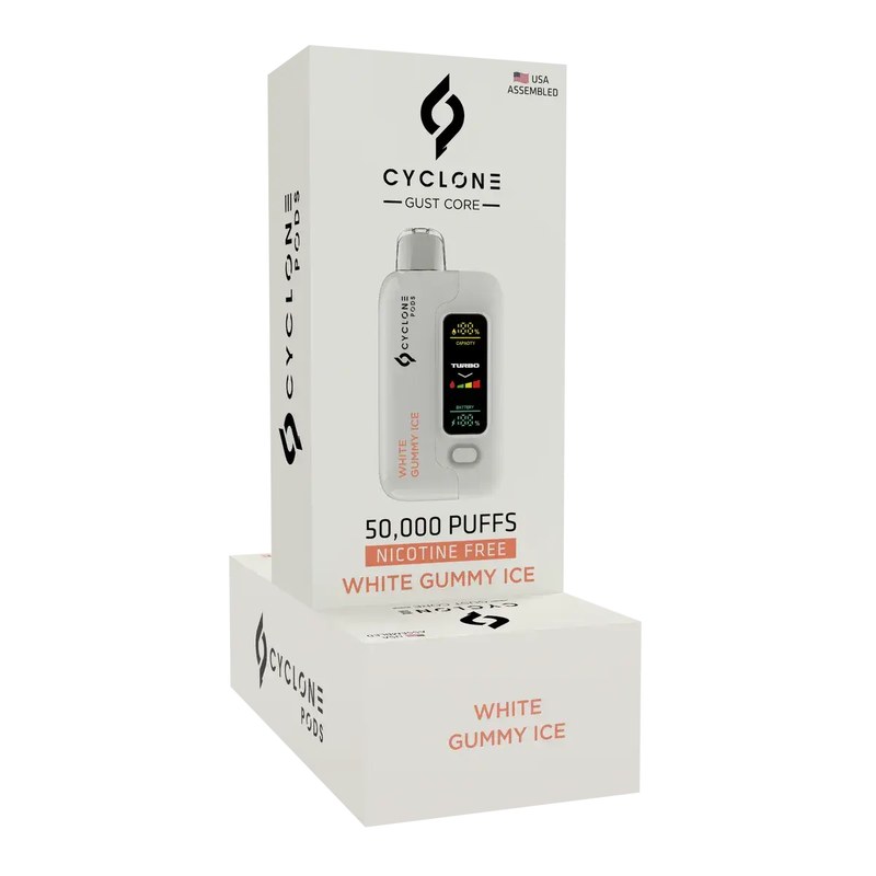 Cyclone Pods Gust Core 50K Disposable - White Gummy Ice