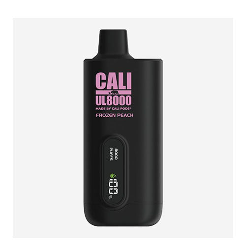 Frozen Peach Cali UL8000 Zero Nicotine Disposable