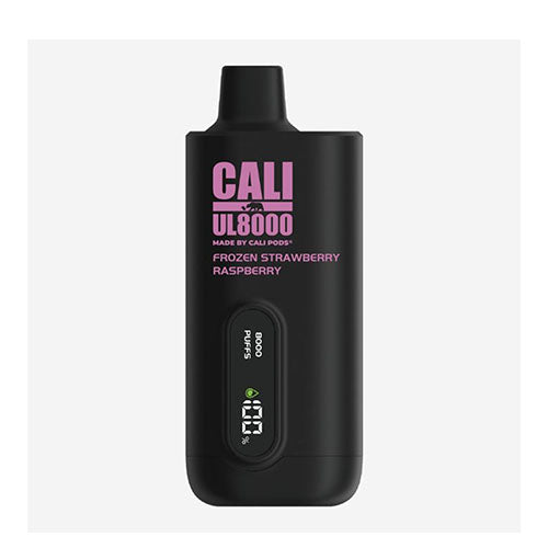 Frozen Strawberry Raspberry Cali UL8000 Zero Nicotine Disposable