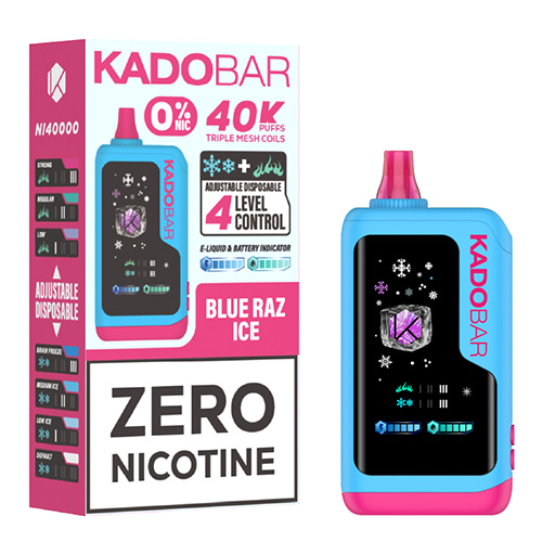 Kado Bar NI40000 Blue Razz Ice Zero Nicotine Disposable
