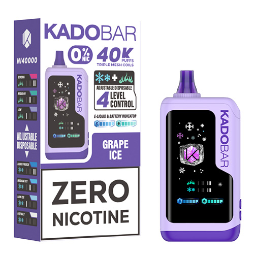 Kado Bar NI40000 Grape Ice Zero Nicotine Disposable