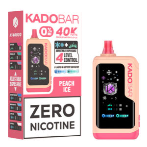 Kado Bar NI40000 Peach Ice Zero Nicotine Disposable