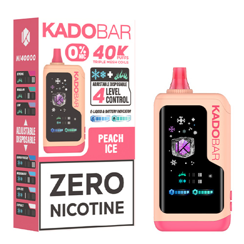 Kado Bar NI40000 Peach Ice Zero Nicotine Disposable