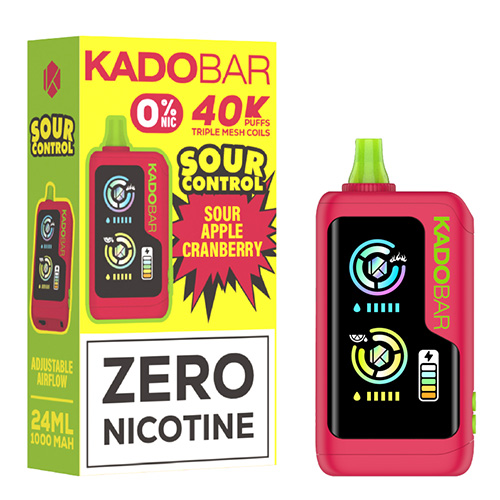 Kado Bar NI40000 Sour Apple Cranberry Zero Nicotine Disposable